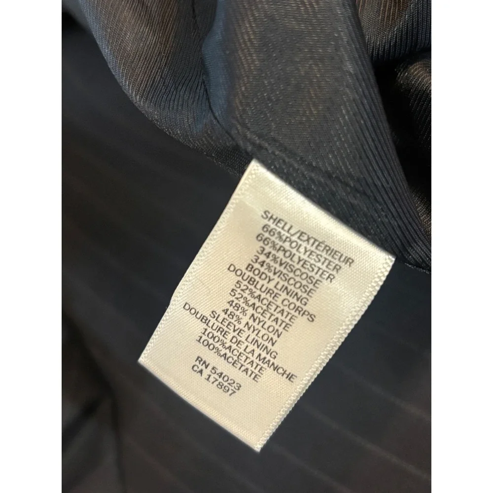 Banana Republic Mens Navy Blue Pinstripe Two Button Blazer Suit Jacket 40R
